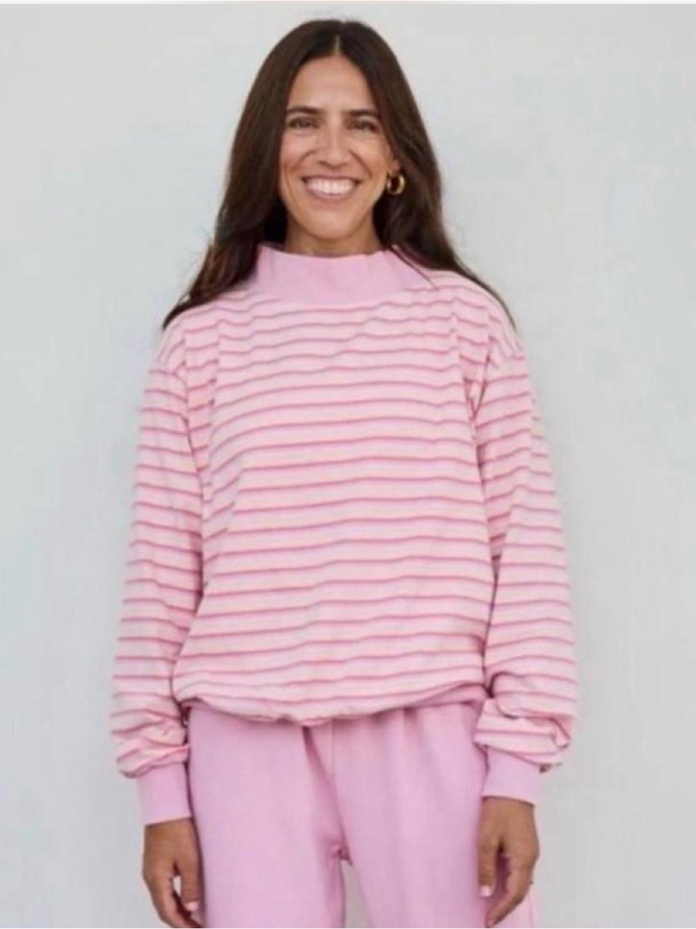 Parke “It’s a Girl” Striped Mockneck Sm/Med